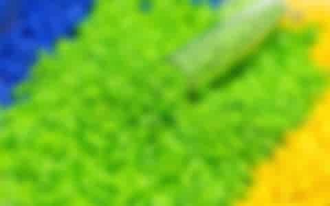 Colored plastic pellets Colored plastic pellets
