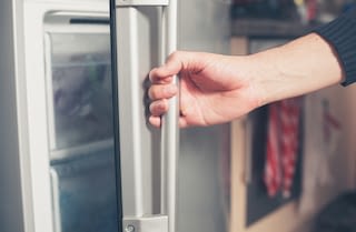 Kühlschrank Kühlschrank der geöffnet wird