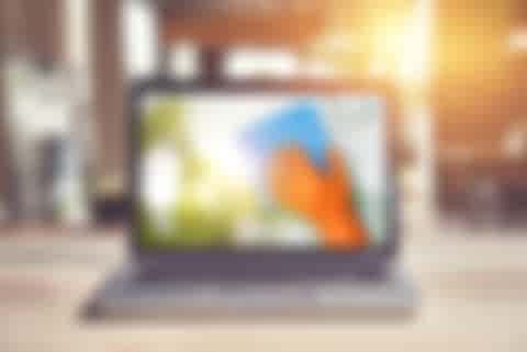 Laptop with cleaning picture Laptop with cleaning picture