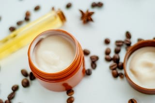 Natural cosmetics with oil and coffee extract Natural cosmetics with oil and coffee extract