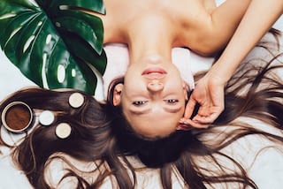 young beautiful girl relaxing young beautiful girl relaxing